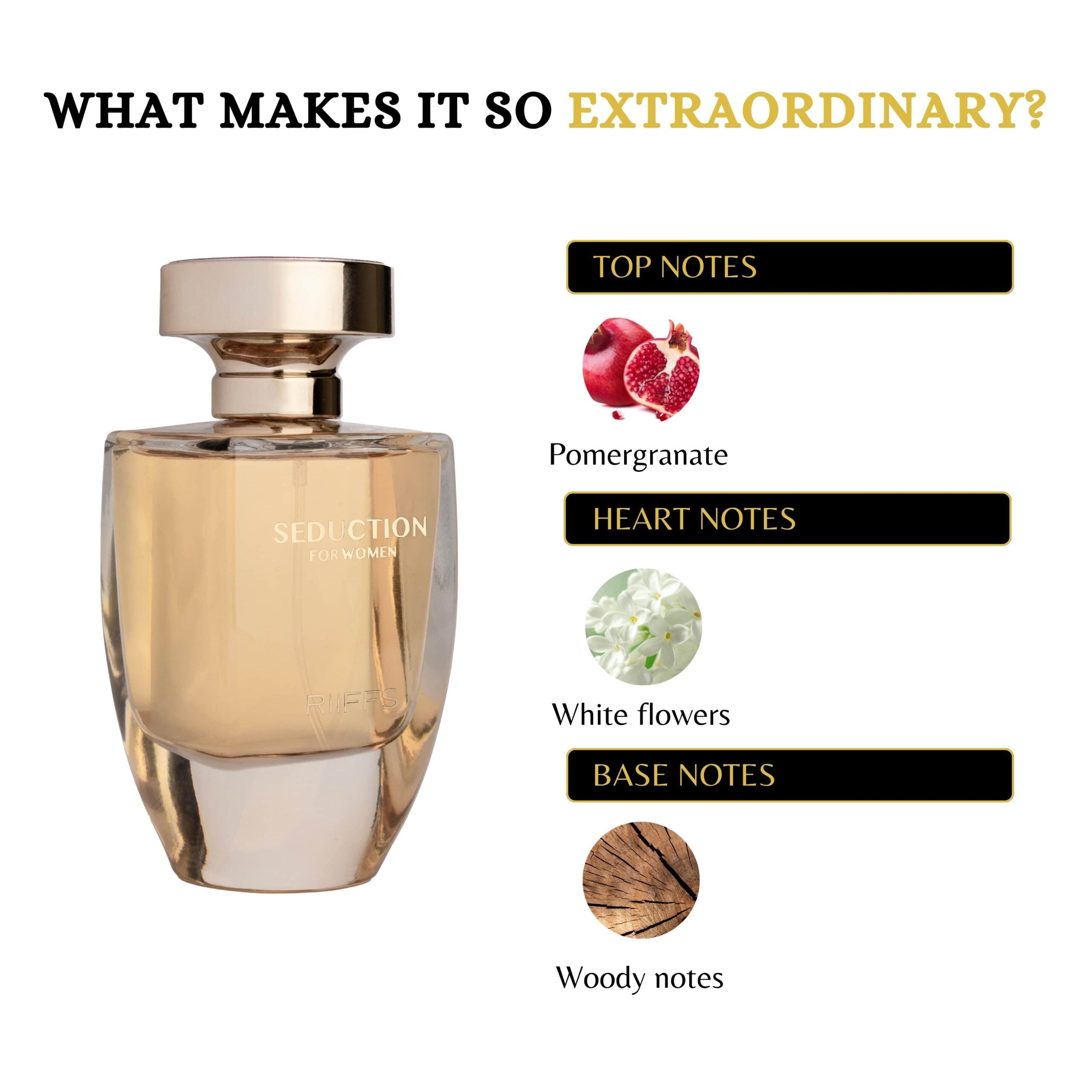 Seduction for Women by Riiffs EDP Perfume 3.4oz