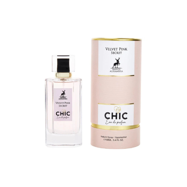 Chic Velvet Pink Secret by Maison Alhambra For Women Perfume 3.4 oz