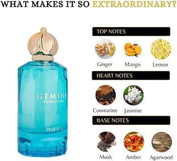 Gemini Pour Femme for Women by Riiffs EDP Perfume 3.4oz
