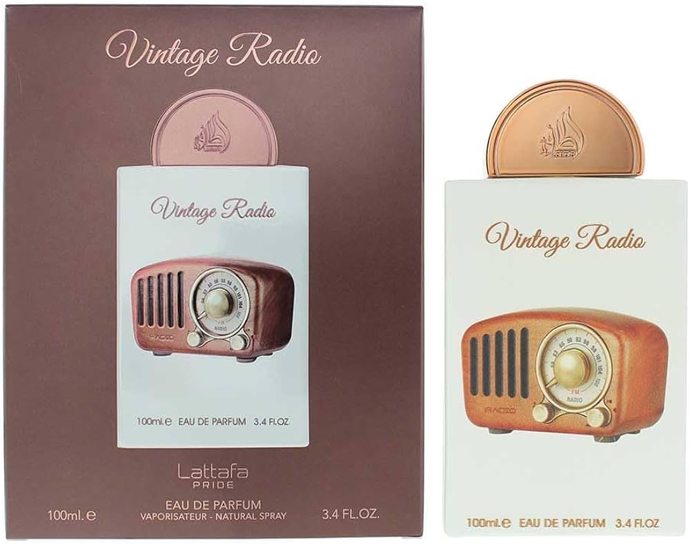 Vintage Radio by Lattafa for Unisex EDP Perfume 3.4oz