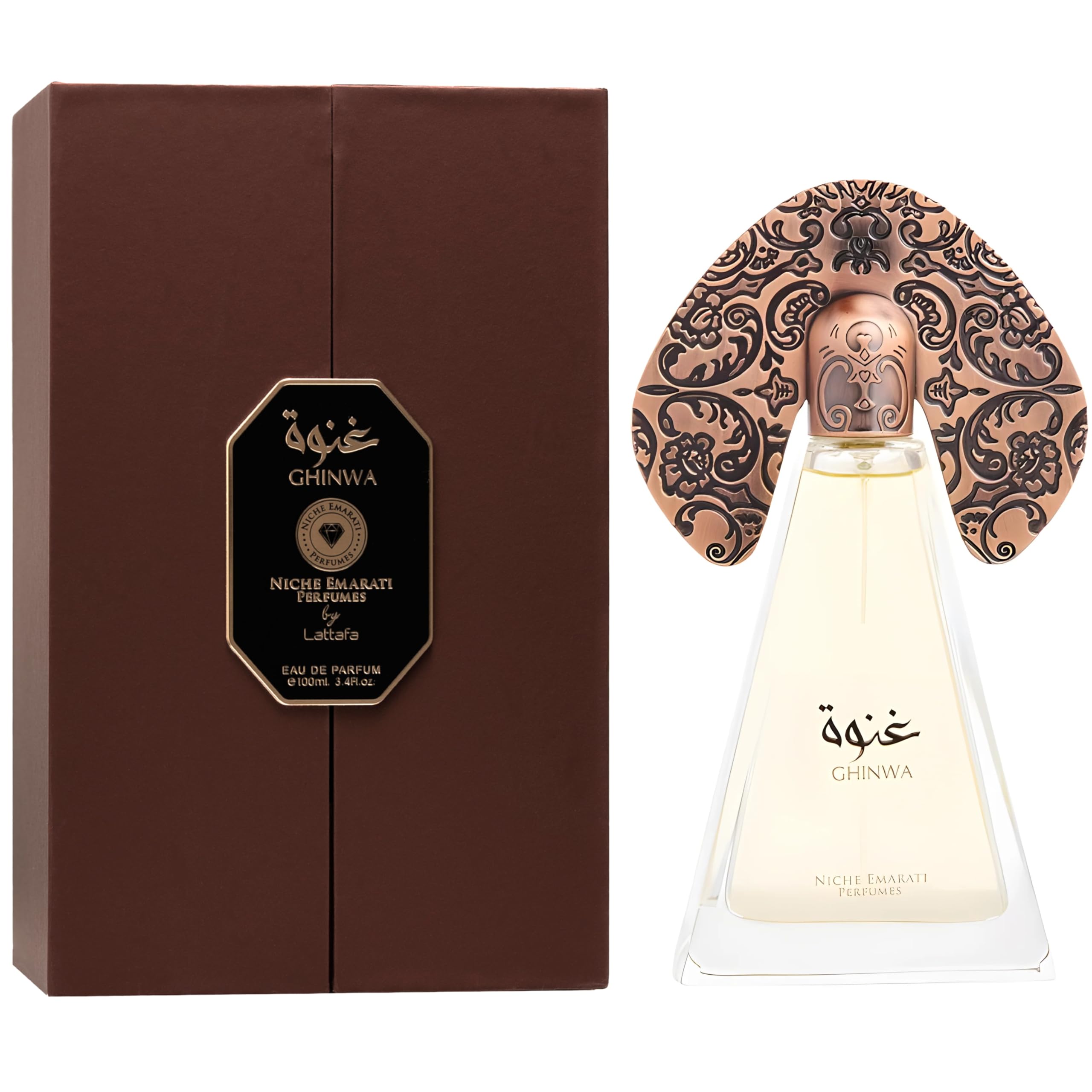 Niche Emarati Ghinwa by Lattafa EDP Spray (Unisex) 3.4 oz