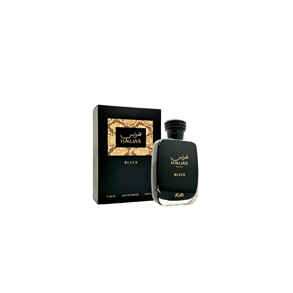 Hawas Black by Rasasi for men Perfume 3.4 oz