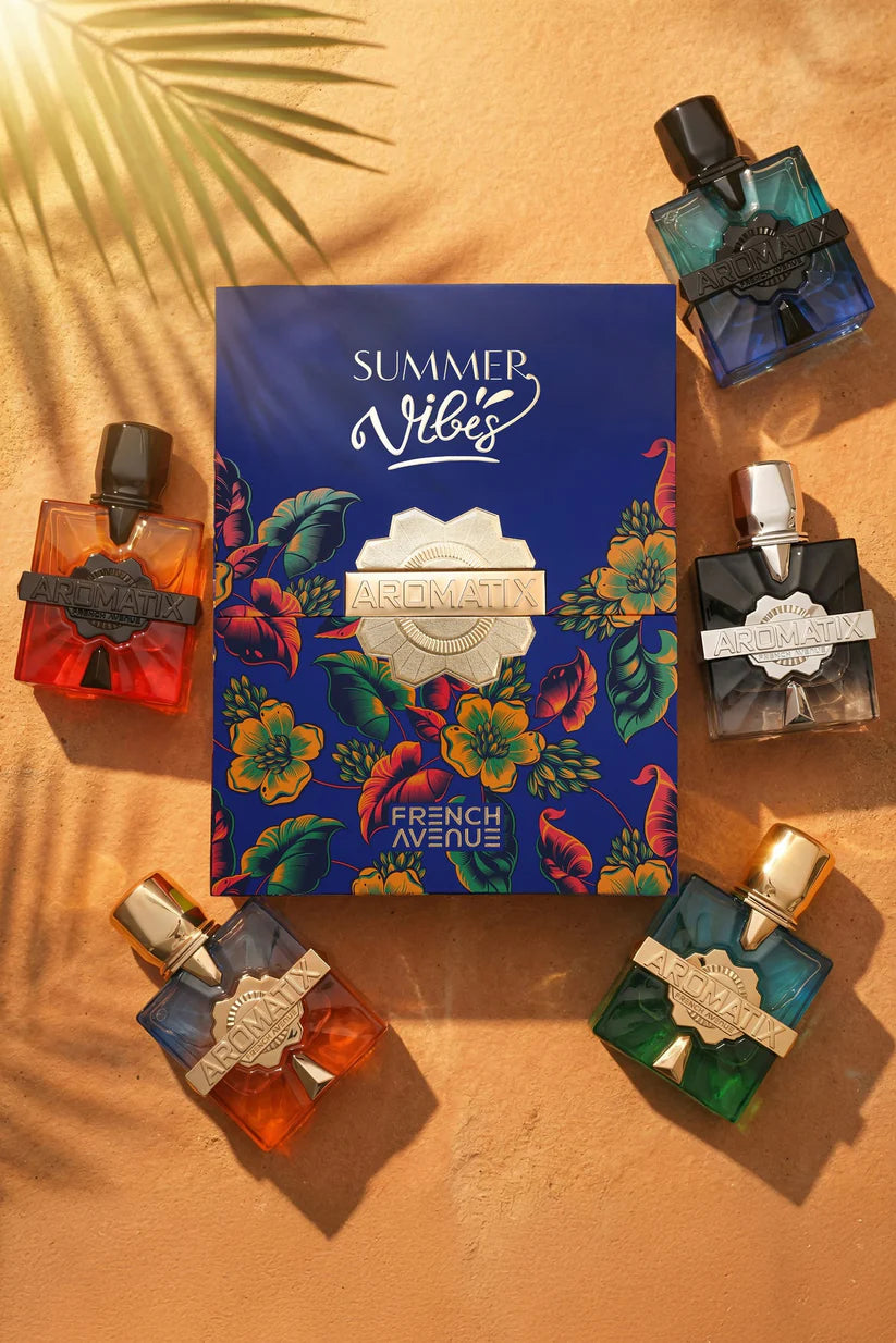 Aromatix Summer Vibe French Avenue COLLECTION SET BLUE 5 X 1 Oz 30 Ml