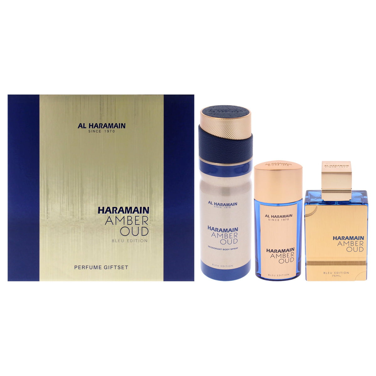 Amber Oud Bleu Edition Gift Set by Al Haramain