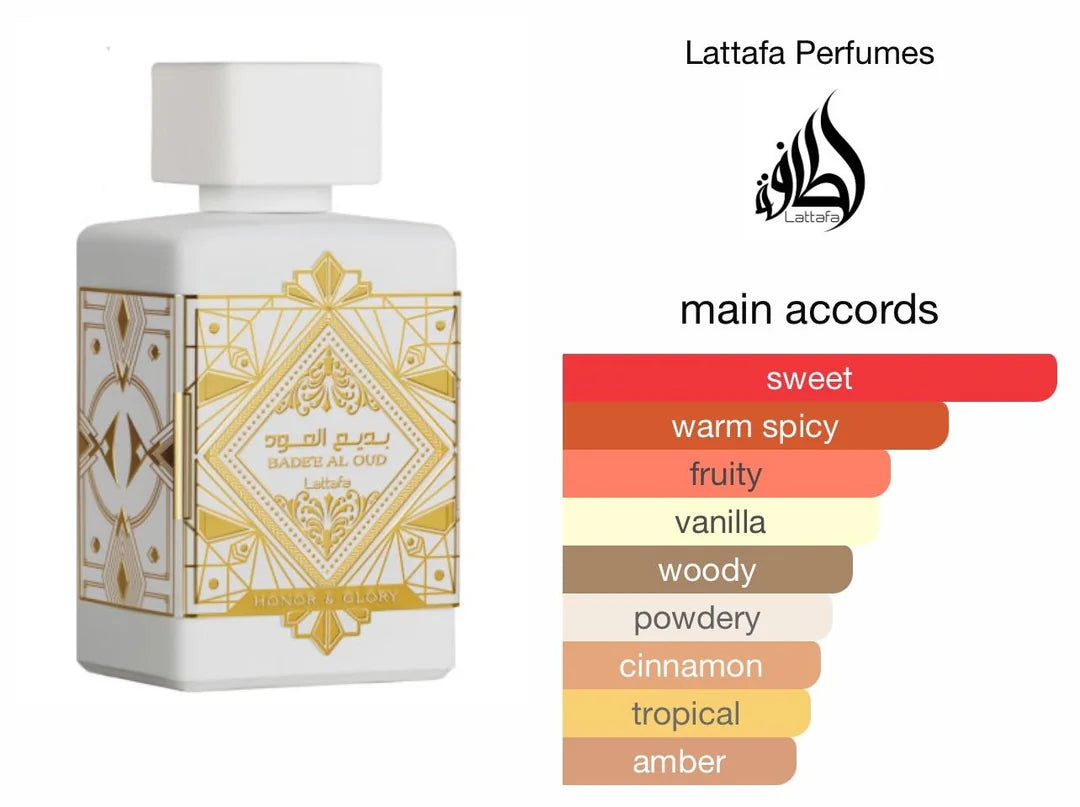 Badee Al Oud Honor And Glory by Lattafa for Women and men (Unisex) EDP 3.4 oz