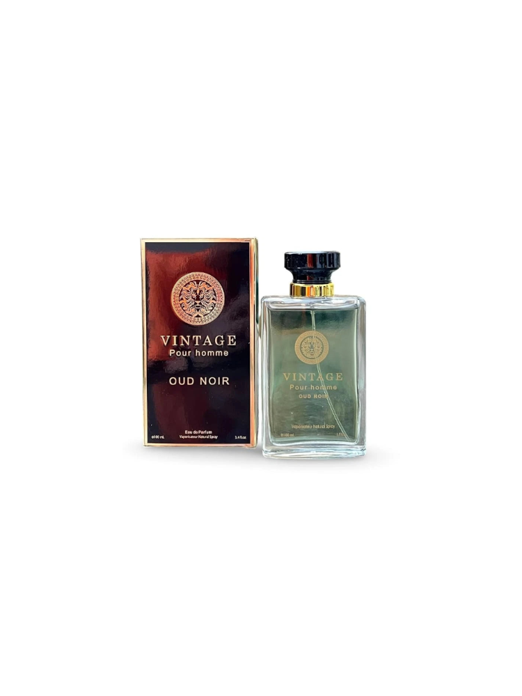 Vintage Pour Homme Oud Noir by Secret Plus 3.4 oz EDP Spray for Men