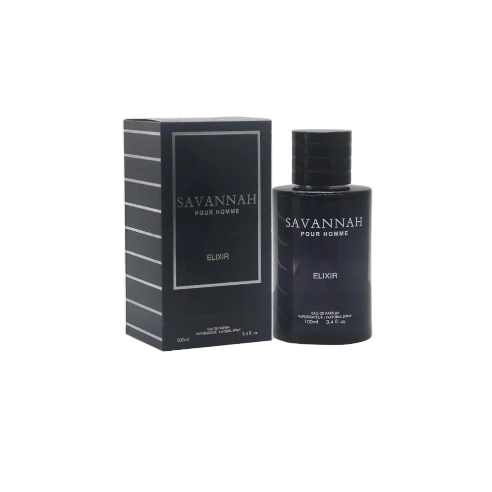 Savannah Pour Homme Elixir by Secret Plus 3.4oz EDP Spray for Men