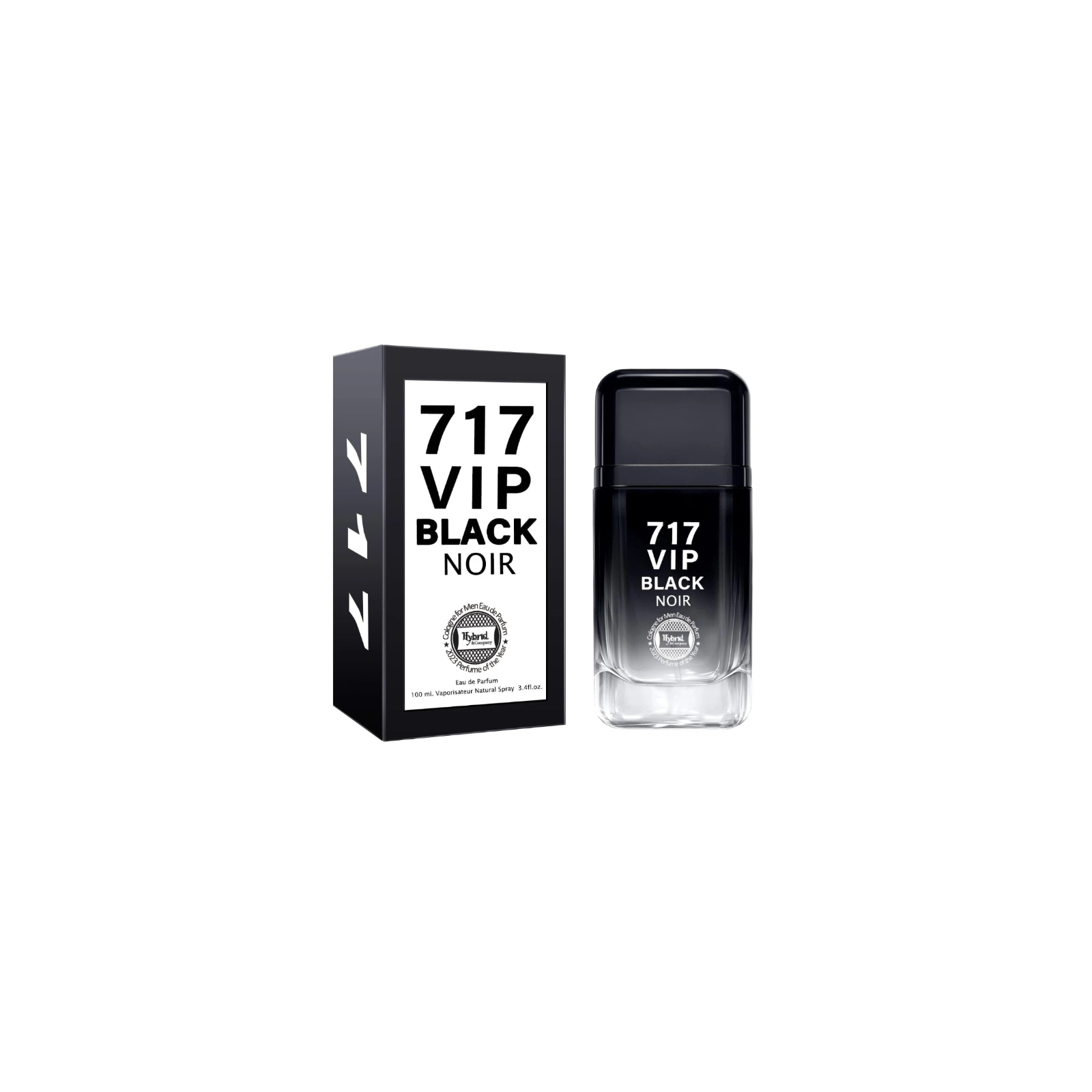 717 VIP Black Noir by Secret Plus 3.4oz Eau De Parfum Men