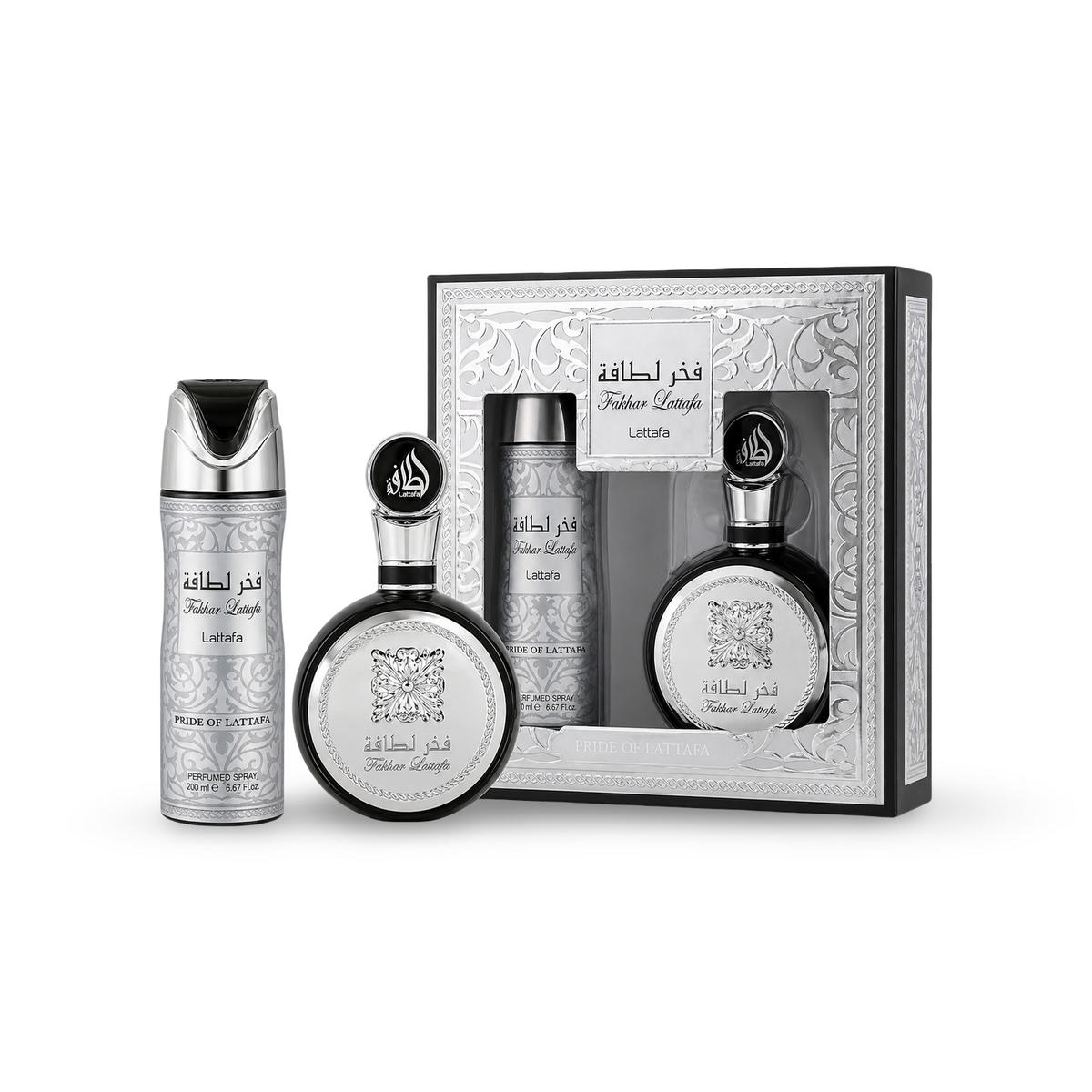 Fakhar Silver Gift Set by Lattafa