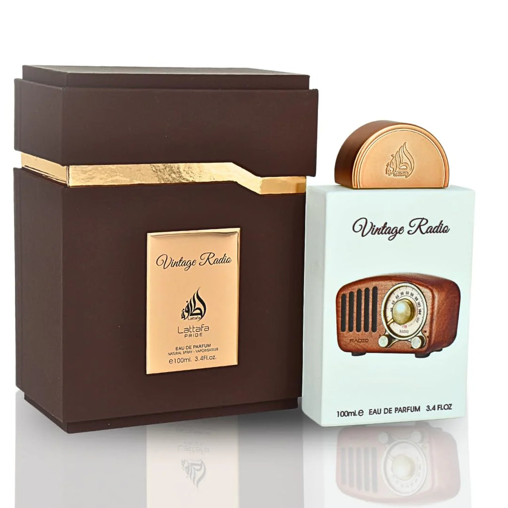 Vintage Radio by Lattafa for Unisex EDP Perfume 3.4oz