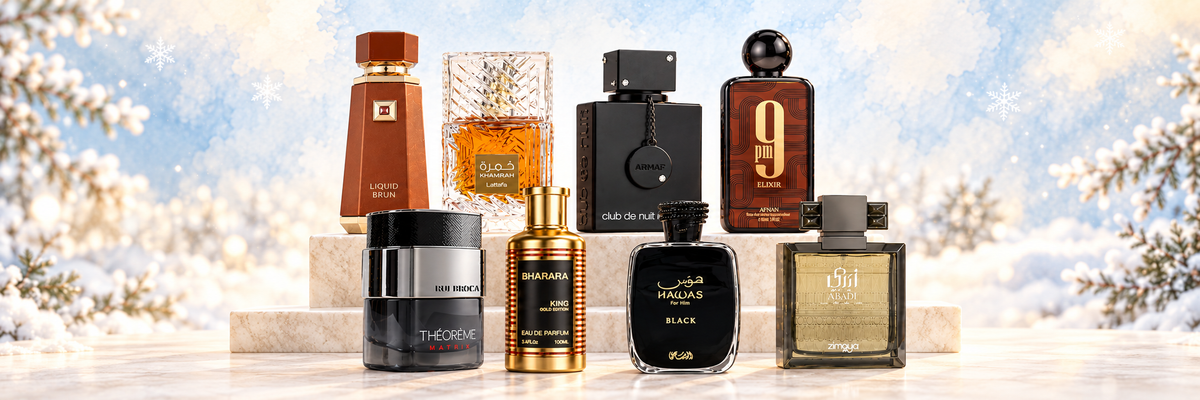 Winter fragrances: eight Arabic perfume bottles